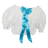 Womens Cropped Blouse White M