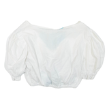 Womens Cropped Blouse White M