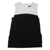 ZARA Womens Vest Black Sleeveless Colourblock XS