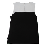 ZARA Womens Vest Black Sleeveless Colourblock XS