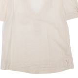 ZARA Womens Top Beige V-Neck S