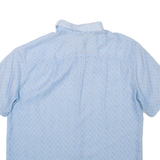 Womens Printed Shirt Blue Collared Floral M