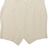 CLOCK HOUSE Womens Top Beige Sleeveless M