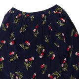 JOIE Womens Printed Blouse Blue Long Sleeve Silk Floral XXS