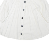 ZARA Womens Blouse White 3/4 Sleeve S