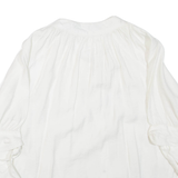 ZARA Womens Blouse White 3/4 Sleeve S