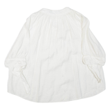 ZARA Womens Blouse White 3/4 Sleeve S