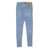 LEVI'S 710 BIG E Womens Jeans Blue Slim Skinny Stone Wash W24 L30