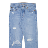 LEVI'S 501 Jeans Womens Blue Regular Straight W28 L26