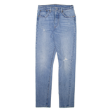 LEVI'S 501S Jeans Distressed Mens Blue Skinny Straight W27 L32
