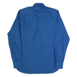 TED BAKER Mens Shirt Blue Check Long Sleeve M