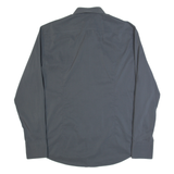 HUGO BOSS Extra Slim Mens Plain Shirt Grey Long Sleeve L