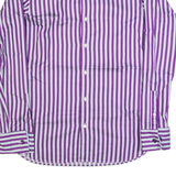 TED BAKER Mens Shirt Purple Striped Long Sleeve M