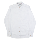 TED BAKER Mens Shirt White Spotted Long Sleeve M