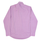 HUGO BOSS Mens Plain Shirt Purple Long Sleeve M