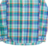 TOMMY HILFIGER Mens Shirt Blue Check Long Sleeve S