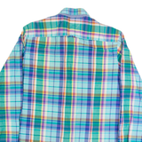 TOMMY HILFIGER Mens Shirt Blue Check Long Sleeve S