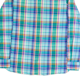 TOMMY HILFIGER Mens Shirt Blue Check Long Sleeve S