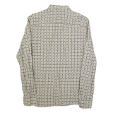 ALL SAINTS Mens Shirt Beige Spotted Long Sleeve S