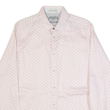 TED BAKER Mens Shirt Pink Crazy Pattern Long Sleeve M