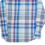 TOMMY HILFIGER Mens Shirt Blue Check Long Sleeve S