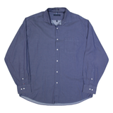 TOMMY HILFIGER Mens Plain Shirt Blue Long Sleeve XL