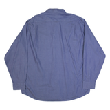 TOMMY HILFIGER Mens Plain Shirt Blue Long Sleeve XL