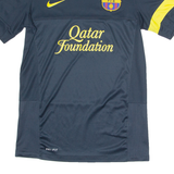 NIKE Barcelona FC Mens Football Shirt Jersey Blue Crew Neck S