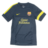 NIKE Barcelona FC Mens Football Shirt Jersey Blue Crew Neck S
