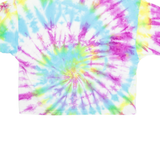 REWORK Womens Tie Dye T-Shirt Blue Crew Neck L