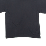 MELO COTTON Boat Mens T-Shirt Black Crew Neck M