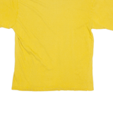 CHAMPION Mens T-Shirt Yellow Crew Neck M