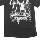 GILDAN 50 Seconds Of Summer Mens Band T-Shirt Black Crew Neck M