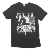 GILDAN 50 Seconds Of Summer Mens Band T-Shirt Black Crew Neck M