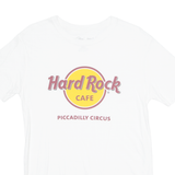 HARD ROCK CAFE Piccadilly Circus Mens T-Shirt White Crew Neck S