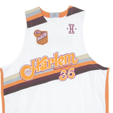 HARLEM GLOBETROTTERS Mens Jersey White Sleeveless USA Crew Neck 3XL