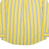 CHAPS Mens Shirt Yellow Striped Long Sleeve XL