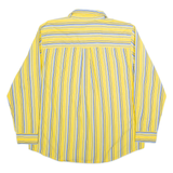 CHAPS Mens Shirt Yellow Striped Long Sleeve XL