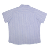 WRANGLER Mens Shirt Blue Striped 2XL