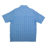WOOLRICH Mens Shirt Blue Check Long Sleeve L