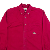 WRANGLER Mens Plain Shirt Red Long Sleeve M