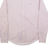 TOMMY HILFIGER Mens Shirt Pink Spotted Long Sleeve XS