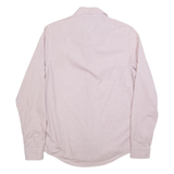 TOMMY HILFIGER Mens Shirt Pink Spotted Long Sleeve XS