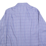 TOMMY HILFIGER Mens Shirt Blue Check Long Sleeve L