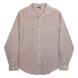 LEVI'S Mens Shirt Grey Striped Long Sleeve L