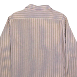 LEVI'S Mens Shirt Grey Striped Long Sleeve L