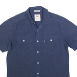 LEVI'S Mens Plain Shirt Blue S