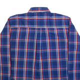 WRANGLER Mens Shirt Blue Check Long Sleeve L