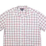 TOMMY HILFIGER Mens Shirt White Check XL