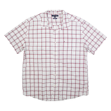 TOMMY HILFIGER Mens Shirt White Check XL